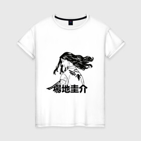Женская футболка хлопок с принтом Baji Keisuke , 100% хлопок | прямой крой, круглый вырез горловины, длина до линии бедер, слегка спущенное плечо | angel | headless | revengers | tokyo | valhalla | walhalla | ангел | баджи | безголовый | вальгалла | кейске | мстители | токийские