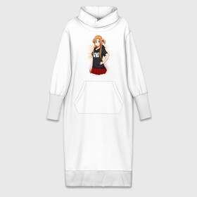 Платье удлиненное хлопок с принтом Asuna SAO ,  |  | asuna | kirito | sao | асуна | девочка | кирито | мастера меча онлайн
