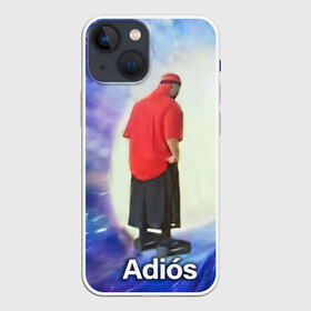 Чехол для iPhone 13 mini с принтом Adios ,  |  | adios | адидас | бабуля | бабушка | вселенная | космос | мемы | портал | прощание | черная дыра