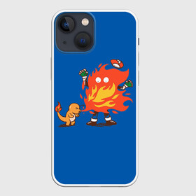 Чехол для iPhone 13 mini с принтом Строптивый Чермандер ,  |  | anime | pokemon | poket monster | poketmon | аниме | анимэ | дракон | дракончик | карманные монстры | покемон | чермандер
