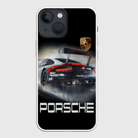 Чехол для iPhone 13 mini с принтом PORSHE ,  |  | 911 | auto | car | cool | dark | logo | machine | porshe | ride | sportcar | автомобили | гонки | крутые | порше | ралли | спорткар | тачки