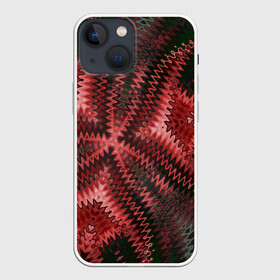 Чехол для iPhone 13 mini с принтом Серо коричневый узор ,  |  | арт | коричневый | креативный | модный | молодежный | паттерн | серный | современный | текстура | фигура | фрактал