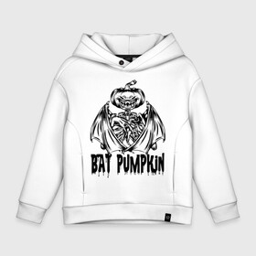 Детское худи Oversize хлопок с принтом Bat pumpkin , френч-терри — 70% хлопок, 30% полиэстер. Мягкий теплый начес внутри —100% хлопок | боковые карманы, эластичные манжеты и нижняя кромка, капюшон на магнитной кнопке | Тематика изображения на принте: bat | halloween | holiday | hype | jaw | muzzle | pumpkin | wings | крылья | летучая мышь | пасть | праздник | хайп | хэллоуин