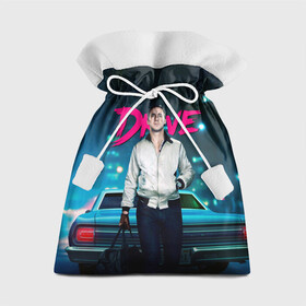 Подарочный 3D мешок с принтом Райан Гослинг Драйв , 100% полиэстер | Размер: 29*39 см | car | drive | ryan gosling | драйв | машина | райан гослинг | фильмы