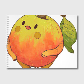 Альбом для рисования с принтом Яблочко , 100% бумага
 | матовая бумага, плотность 200 мг. | Тематика изображения на принте: арт | ветка | веточка | лист | листочек | мило | милота | рисунок | свежие фрукты | свежий продукт | свежий фрукт | фрукт | фрукты | яблоко | яблочко
