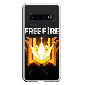 Чехол для Samsung Galaxy S10 с принтом Free Fire | Фри фаер , Силикон | Область печати: задняя сторона чехла, без боковых панелей | ff | free fire | freefire | garena | grand master | master | гарена | гранд мастер | грандмастер | лига | мастер | нож | ножи | паттерн | текстура | фре фаер | фри фаер | фри файр | фрифайр | фф