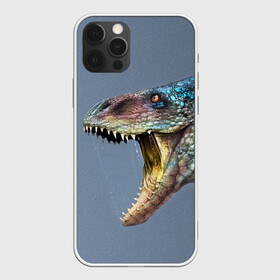Чехол для iPhone 12 Pro Max с принтом Хищный динозавр | Dino (Z) , Силикон |  | dino | dinosauria | дино | динозавр | парк юрского | хищный динозавр | чудовище | юрский период | ящер | ящерица