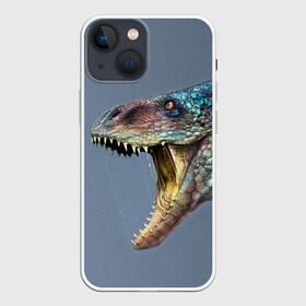 Чехол для iPhone 13 mini с принтом Хищный динозавр | Dino (Z) ,  |  | dino | dinosauria | дино | динозавр | парк юрского | хищный динозавр | чудовище | юрский период | ящер | ящерица