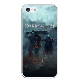 Чехол для iPhone 5/5S матовый с принтом Darksiders | Гнев Войны (Z) , Силикон | Область печати: задняя сторона чехла, без боковых панелей | azrael | darksiders | darksiders 2 | darksiders 3 | griever | silitha | tiamat | ulthane | vulgrim | wrath of war | всадник апокалипсиса | гнев войны | обугленный совет | руина | ультэйн | чёрный молот