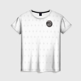 Женская футболка 3D с принтом PSG | Training Top (New 2022/23) , 100% полиэфир ( синтетическое хлопкоподобное полотно) | прямой крой, круглый вырез горловины, длина до линии бедер | 0x000000123 | messi | neymar | paris saint germain | psg | месси | нейимар | псж