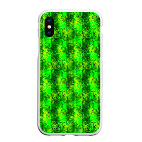 Чехол для iPhone XS Max матовый с принтом Неоновый полосатый узор  , Силикон | Область печати: задняя сторона чехла, без боковых панелей | бабочки | вертикальные полосы | зеленый | летний | неоновый | неоновый зеленый | современный | яркий узор