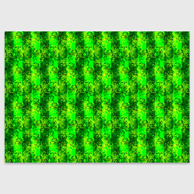 Поздравительная открытка с принтом Неоновый полосатый узор  , 100% бумага | плотность бумаги 280 г/м2, матовая, на обратной стороне линовка и место для марки
 | бабочки | вертикальные полосы | зеленый | летний | неоновый | неоновый зеленый | современный | яркий узор