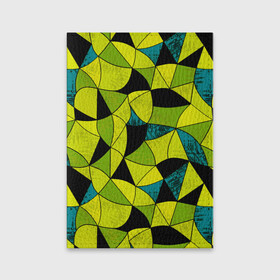 Обложка для паспорта матовая кожа с принтом Гранжевый яркий зеленый  , натуральная матовая кожа | размер 19,3 х 13,7 см; прозрачные пластиковые крепления | абстрактный | гранжевая текстура | зеленый | летний | молодежный | современный | ярко желтый