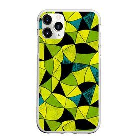 Чехол для iPhone 11 Pro матовый с принтом Гранжевый яркий зеленый  , Силикон |  | абстрактный | гранжевая текстура | зеленый | летний | молодежный | современный | ярко желтый