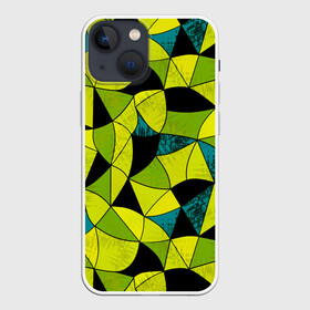 Чехол для iPhone 13 mini с принтом Гранжевый яркий зеленый ,  |  | абстрактный | гранжевая текстура | зеленый | летний | молодежный | современный | ярко желтый