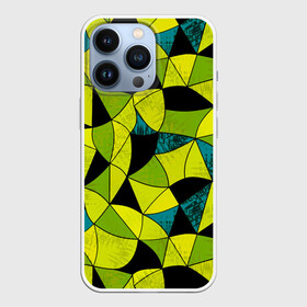 Чехол для iPhone 13 Pro с принтом Гранжевый яркий зеленый ,  |  | абстрактный | гранжевая текстура | зеленый | летний | молодежный | современный | ярко желтый