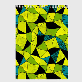 Скетчбук с принтом Гранжевый яркий зеленый  , 100% бумага
 | 48 листов, плотность листов — 100 г/м2, плотность картонной обложки — 250 г/м2. Листы скреплены сверху удобной пружинной спиралью | абстрактный | гранжевая текстура | зеленый | летний | молодежный | современный | ярко желтый