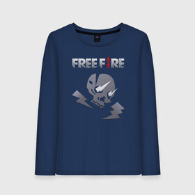 Женский лонгслив хлопок с принтом Free Fire Itan , 100% хлопок |  | ff | free fire | game | gamer | games | garena | pro gamer | гарена | гексагон | игра | итан | молнии | рога | текстура | фри фаер | фф | череп