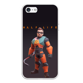 Чехол для iPhone 5/5S матовый с принтом FREEMAN | ФРИМАН | HALF LIFE (Z) , Силикон | Область печати: задняя сторона чехла, без боковых панелей | aperture laboratories | black mesa | gordon freeman | half life | half life 3 | valve | блэк меса | вэлв | гордон фриман | халф лайф