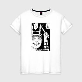 Женская футболка хлопок с принтом Соичи дзюндзи ито , 100% хлопок | прямой крой, круглый вырез горловины, длина до линии бедер, слегка спущенное плечо | аниме | дзюндзи ито | манга | соити | соичи