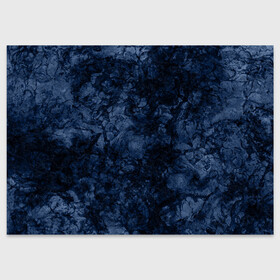 Поздравительная открытка с принтом Темно-синяя текстура камня  , 100% бумага | плотность бумаги 280 г/м2, матовая, на обратной стороне линовка и место для марки
 | Тематика изображения на принте: абстрактный | модный | молодежный | мрамор | мраморный узор | синий | современный
