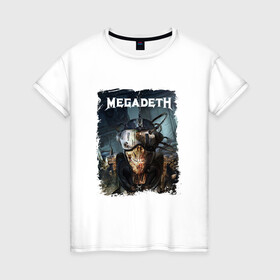 Женская футболка хлопок с принтом Megadeth | Poster (Z) , 100% хлопок | прямой крой, круглый вырез горловины, длина до линии бедер, слегка спущенное плечо | dave mustaine | megadeth | music | rock | дирк вербурен | дэвид эллефсон | дэйв мастейн | кико лоурейро | мегадеф | мегадэф | музыка | рок | трэш метал | хард рок | хеви метал