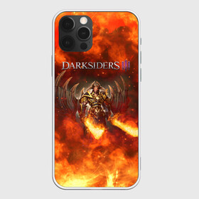 Чехол для iPhone 12 Pro с принтом Darksiders 3 | Гнев Войны 3 (Z) , силикон | область печати: задняя сторона чехла, без боковых панелей | azrael | darksiders | darksiders 3 | griever | silitha | tiamat | ulthane | vulgrim | wrath of war | всадник апокалипсиса | гнев войны | обугленный совет | руина | ультэйн | чёрный молот