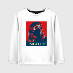 Детский лонгслив хлопок с принтом Empathy , 100% хлопок | круглый вырез горловины, полуприлегающий силуэт, длина до линии бедер | coronavirus | covid19 | virus | вакцина | вакцинация | вирус | грипп | заражение | здоровье | иммунитет | инфекция | карантин | корона | коронавирус | маска | пандемия | прививка | самоизоляция | спутник