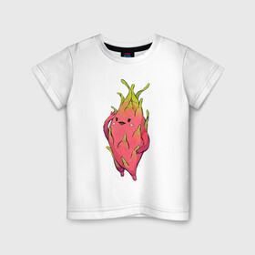 Детская футболка хлопок с принтом Драконья ягода , 100% хлопок | круглый вырез горловины, полуприлегающий силуэт, длина до линии бедер | Тематика изображения на принте: арт | дракон | драконий фрукт | драконья ягода | мило | милота | рисунок | свежие фрукты | свежий продукт | свежий фрукт | таиланд | тропики | тропическая ягода | фрукт | фрукты