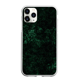Чехол для iPhone 11 Pro матовый с принтом Темно-зеленый мраморный узор  , Силикон |  | Тематика изображения на принте: абстрактный | велюровый | зеленый | каменный | мрамор | современный | текстура камня | темный зеленый