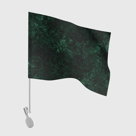 Флаг для автомобиля с принтом Темно-зеленый мраморный узор  , 100% полиэстер | Размер: 30*21 см | абстрактный | велюровый | зеленый | каменный | мрамор | современный | текстура камня | темный зеленый