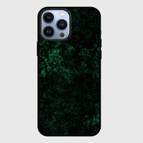 Чехол для iPhone 13 Pro Max с принтом Темно зеленый мраморный узор ,  |  | абстрактный | велюровый | зеленый | каменный | мрамор | современный | текстура камня | темный зеленый