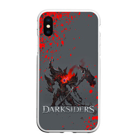 Чехол для iPhone XS Max матовый с принтом Darksiders | Гнев Войны (Z) , Силикон | Область печати: задняя сторона чехла, без боковых панелей | Тематика изображения на принте: azrael | darksiders | darksiders 2 | darksiders 3 | griever | silitha | tiamat | ulthane | vulgrim | wrath of war | всадник апокалипсиса | гнев войны | обугленный совет | руина | ультэйн | чёрный молот