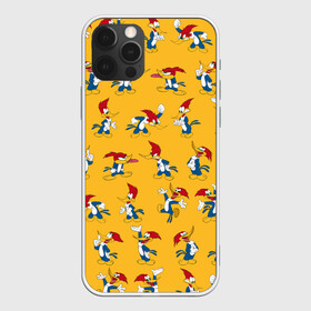 Чехол для iPhone 12 Pro Max с принтом Такой разный Дятел Вуди , Силикон |  | animals | cartoon | character | head | laughter | pattern | woody woodpecker | дятел вуди | животные | мультики | паттерн | персонаж | смех | узор