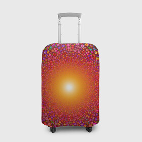 Чехол для чемодана 3D с принтом Сияй , 86% полиэфир, 14% спандекс | двустороннее нанесение принта, прорези для ручек и колес | flash | glow | light | вспышка | свет | сияние