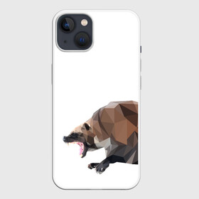 Чехол для iPhone 13 с принтом Росомаха ,  |  | животное | зверь | злость | куница | медведь | милое животное | полигональный | росомаха | собака