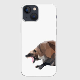 Чехол для iPhone 13 mini с принтом Росомаха ,  |  | животное | зверь | злость | куница | медведь | милое животное | полигональный | росомаха | собака