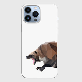 Чехол для iPhone 13 Pro Max с принтом Росомаха ,  |  | животное | зверь | злость | куница | медведь | милое животное | полигональный | росомаха | собака
