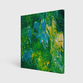 Холст квадратный с принтом Я вижу , 100% ПВХ |  | абстрактный лес | абстракция | гуашь | зеленое море | зелень | краски | лес | мазки | художества | художник | я вижу