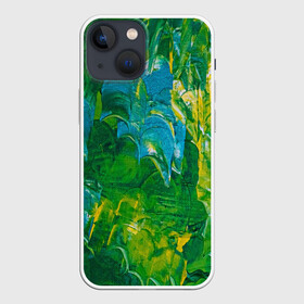 Чехол для iPhone 13 mini с принтом Я вижу ,  |  | абстрактный лес | абстракция | гуашь | зеленое море | зелень | краски | лес | мазки | художества | художник | я вижу