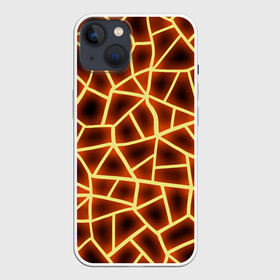 Чехол для iPhone 13 с принтом Огненная геометрия ,  |  | 3д | abstract | fire | flame | geometry stripes | neon | polygonal | абстрактная геометрия | геометрические фигуры | линии | мозаика | неон | огонь | орнамент | пламя | полигон | полосы | светящиеся | текстура | треугольники