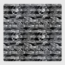 Магнитный плакат 3Х3 с принтом Черно -белый полосатый узор , Полимерный материал с магнитным слоем | 9 деталей размером 9*9 см | абстрактный | молодежный | монохромный | полосатый узор | полосы | современный | черный и белый