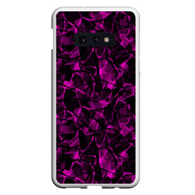 Чехол для Samsung S10E с принтом Абстрактный узор цвета фуксия , Силикон | Область печати: задняя сторона чехла, без боковых панелей | детский | лиловый | молодежный | популярный | современный | темный лиловый | фуксия | черный и бордовый