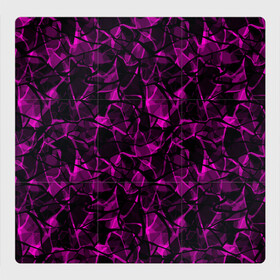 Магнитный плакат 3Х3 с принтом Абстрактный узор цвета фуксия , Полимерный материал с магнитным слоем | 9 деталей размером 9*9 см | детский | лиловый | молодежный | популярный | современный | темный лиловый | фуксия | черный и бордовый