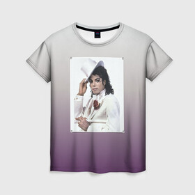 Женская футболка 3D с принтом Майкл Джексон навсегда , 100% полиэфир ( синтетическое хлопкоподобное полотно) | прямой крой, круглый вырез горловины, длина до линии бедер | forever young | michael jackson | король | майкл джексон | поп музыка
