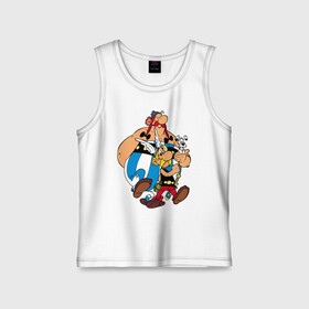 Детская майка хлопок с принтом Астерикс Обеликс и Идефикс ,  |  | asterix | cartoon | character | comic | dog | dogmatix | gauls | magic potion | obelix | sword | wings helmet | астерикс | галлы | идефикс | комикс | магическое зелье силы | меч | мультфильм | обеликс | персонаж | собака | шлем с крыльями