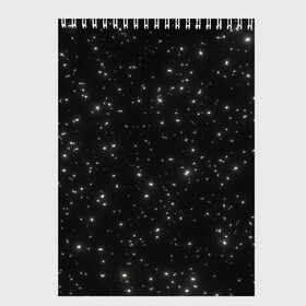 Скетчбук с принтом Звезды , 100% бумага
 | 48 листов, плотность листов — 100 г/м2, плотность картонной обложки — 250 г/м2. Листы скреплены сверху удобной пружинной спиралью | Тематика изображения на принте: astronomy | flicker | shine | sky | space | star | starry sky | stars | астрономия | звезда | звездное небо | звездочка | звездочки | звезды | космос | мерцание | мерцающая звезда | мерцающие звезды | небо | сияние