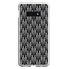 Чехол для Samsung S10E с принтом Узор Арт деко  , Силикон | Область печати: задняя сторона чехла, без боковых панелей | абстрактный | арт деко | геометрический | деко | модный | популярный | современный | черно белый