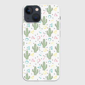 Чехол для iPhone 13 mini с принтом Кактусы ,  |  | абстрактный | кактус | мексиканский узор | модный | популярный | экзотический