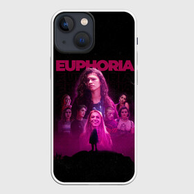 Чехол для iPhone 13 mini с принтом Euphoria team ,  |  | euphoria | serial | джулс | зендея | ру беннетт | сериал | сериалы | хантер шефер | эйфория